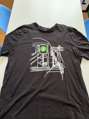 Ed Sheeran X album anniversary Graphic Men's T-Shirt with Subway Train Design